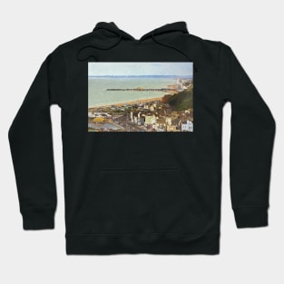 Hastings From Above as Digital Art Hoodie